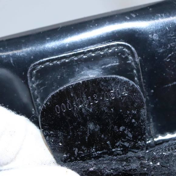 GUCCI Hand Bag Enamel 2way Black Silver 000 1013 0504 Auth fm3966 - Picture 12 of 16